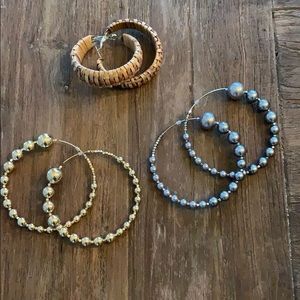 Free People Hoop Pierced Earring Bundle
